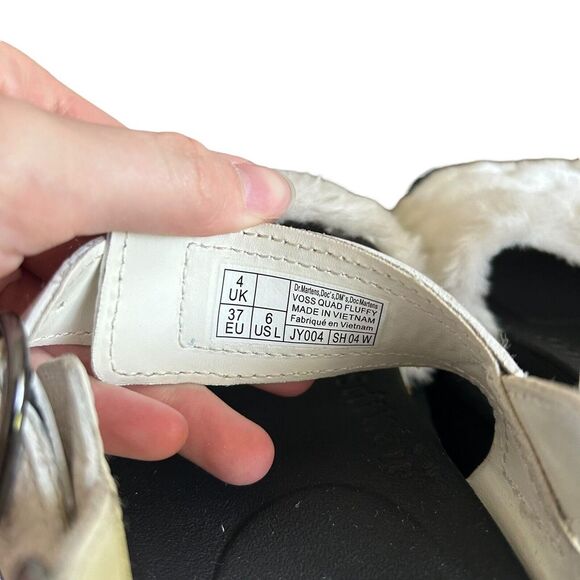 Dr Martens Voss Faux Fur Platform Sandals Chunky‎ Y2K Soft Grunge Pastel Grunge - Picture 3 of 9